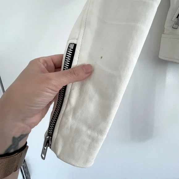 Neiman Marcus Kendall + Kylie White Leather Jacket - Picture 4 of 4